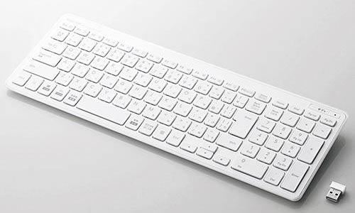 ELECOM エレコム 無線薄型コンパクトキーボード ホワイト TK-FDP099TWH