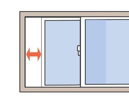 窓を全開にしない