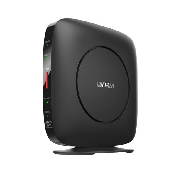 BUFFALO バッファロー Wi-Fi 6対応ルーター 無線LAN親機11ax/ac/n/a/g/b 2402+800Mbps ブラック WSR-3200AX4S-BK 商品コード:4981254056691
