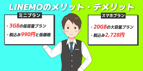 「LINEMO」のメリット・デメリットは?