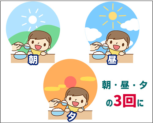 離乳食の回数は?