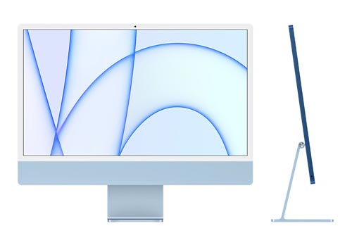 【Apple(アップル)】24インチ iMac MGPK3J-A ブルー ★2021年春モデル 4.5K Retinaディスプレイ|8コアApple M1チップ|8コアGPU|256GB(SSD)|メモリ8GB
