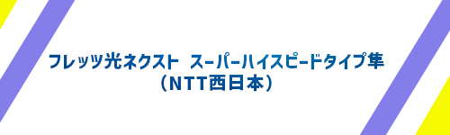 フレッツ光ネクスト スーパーハイスピードタイプ隼(NTT西日本)