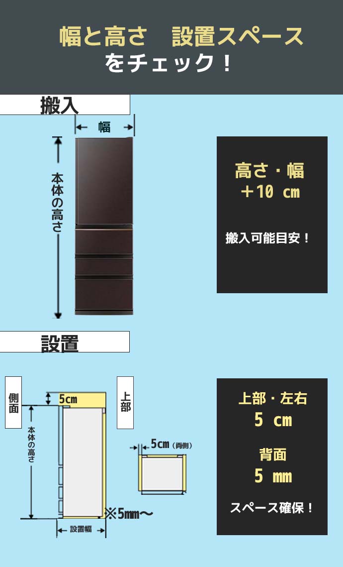 冷蔵庫選びで失敗しないための注意点!