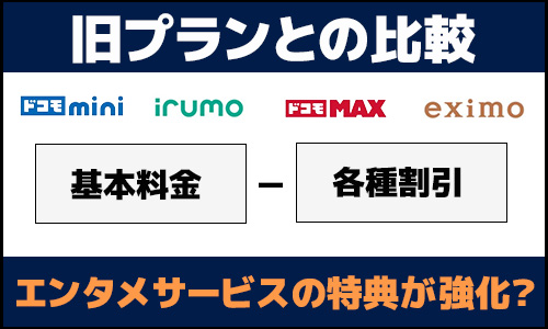 ドコモ新料金プランは改悪?旧プランを比較