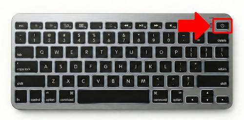 キーボード側の電源を入れる