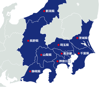 ノジマ全店舗 対象エリア地図